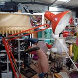 Vintage orange architect lamp 1960/70