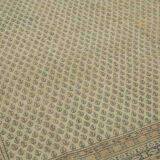 Handmade oriental contemporary 1980s 285 cm x 370 cm beige wool carpet