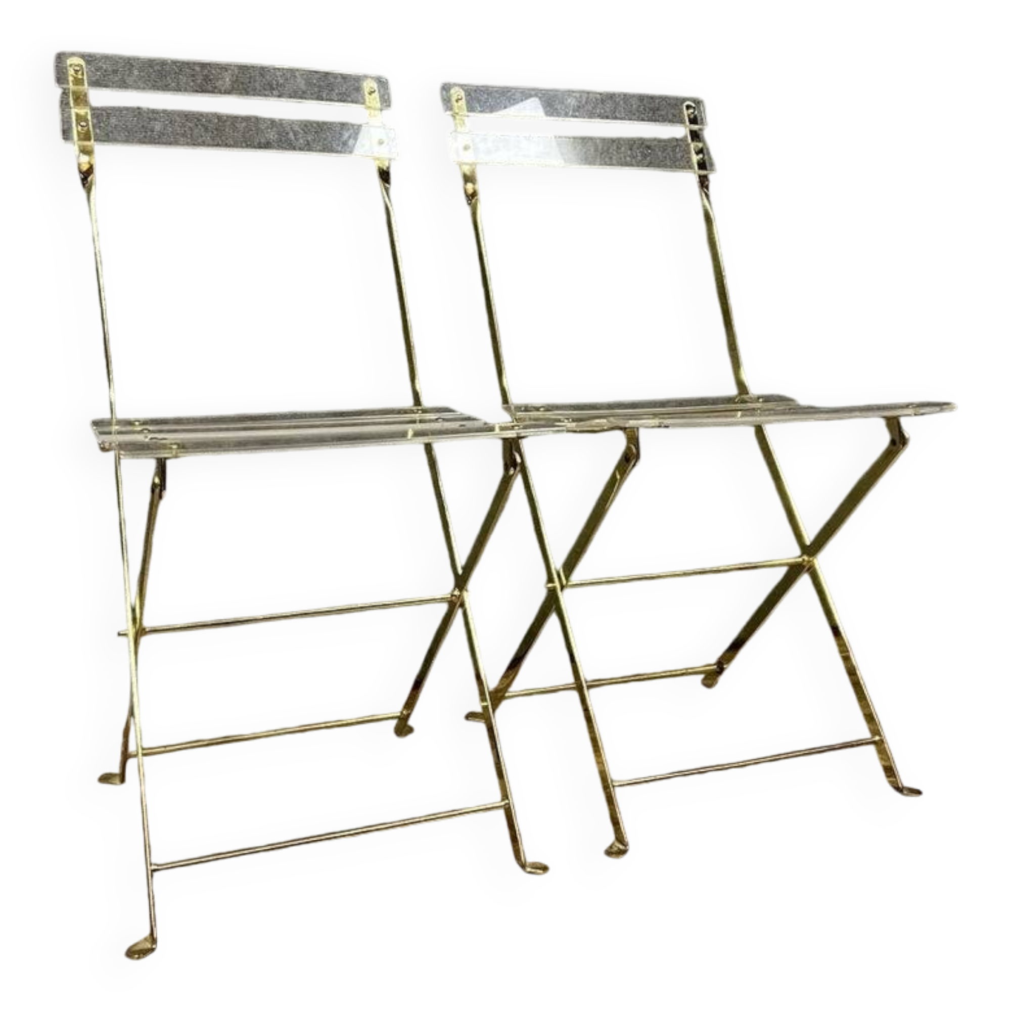 The invisibles: pair of folding chairs by Yonel LEBOVICI and Bernard Berthet