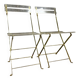 Les invisibles :  paire de chaises pliantes par Yonel LEBOVICI et Bernard Berthet