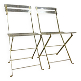 The invisibles: pair of folding chairs by Yonel LEBOVICI and Bernard Berthet