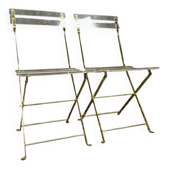 The invisibles: pair of folding chairs by Yonel LEBOVICI and Bernard Berthet