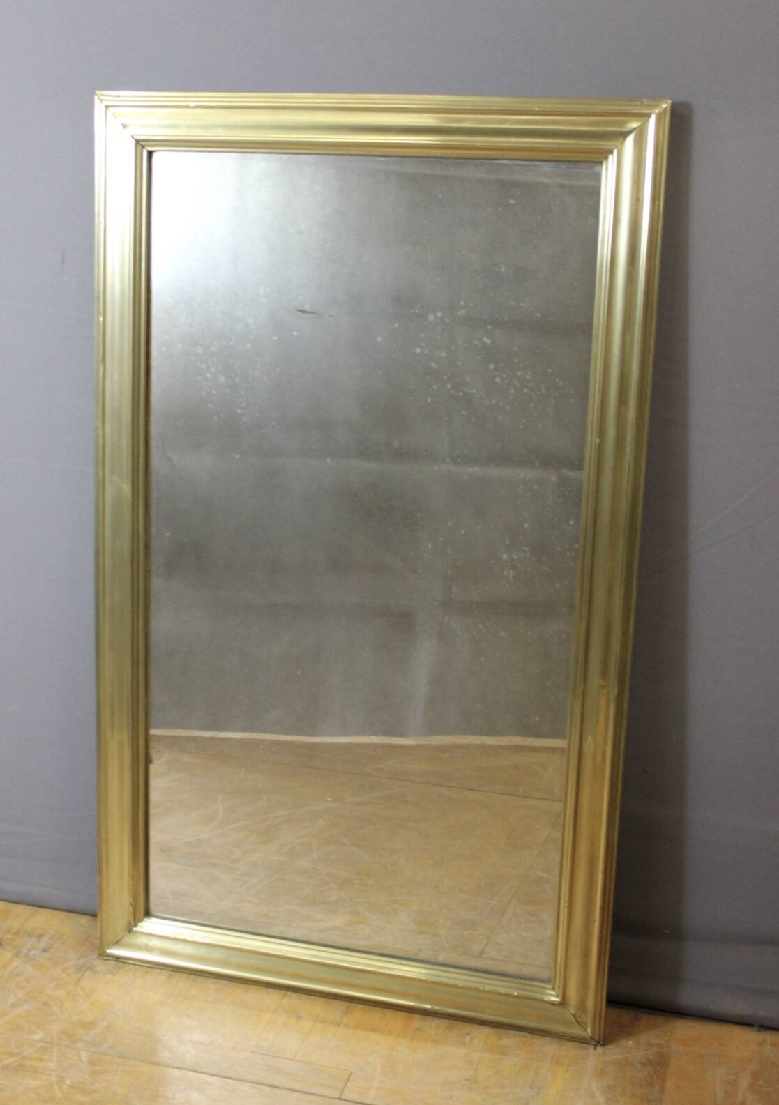 Bistro Mirror in Brass XIX