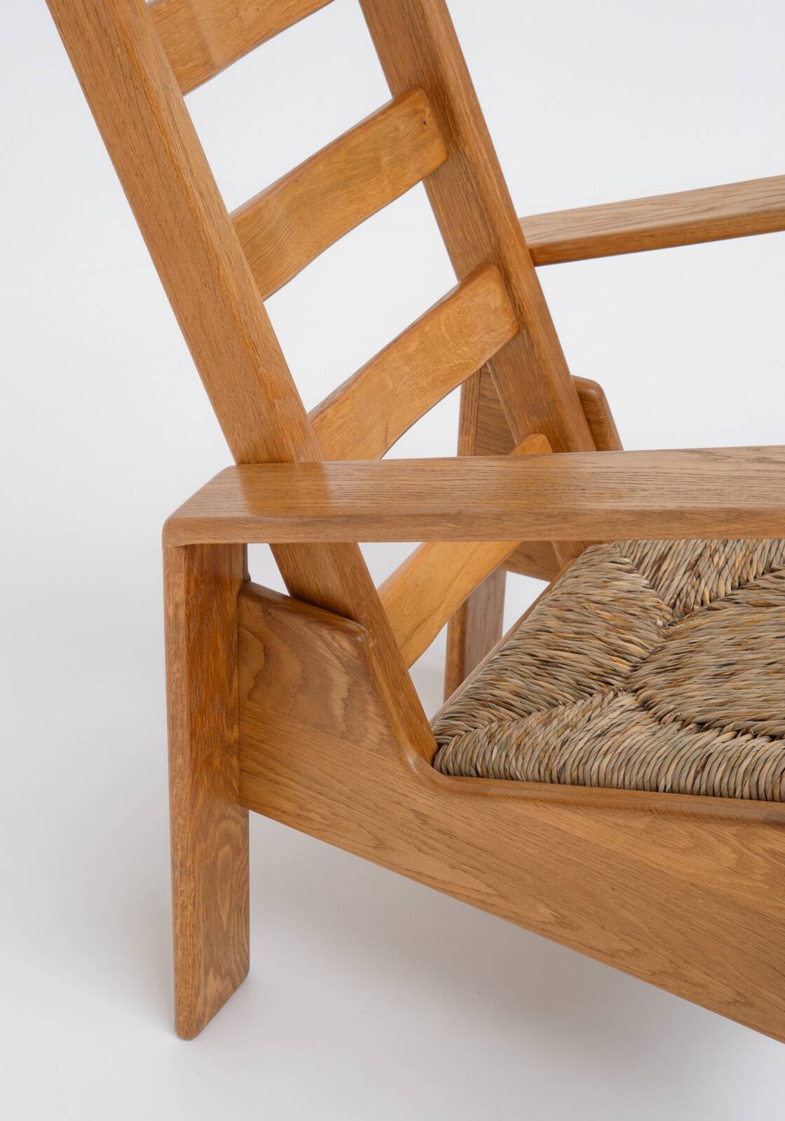 Dutch Modernist Oak Chair, 1980s