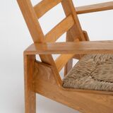 Dutch Modernist Oak Chair, 1980s