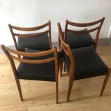 Series 4 vintage chairs Scandinavian style