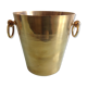 Yellow copper champagne bucket / vintage 70s
