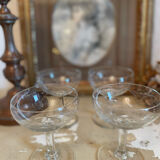 Old champagne glasses