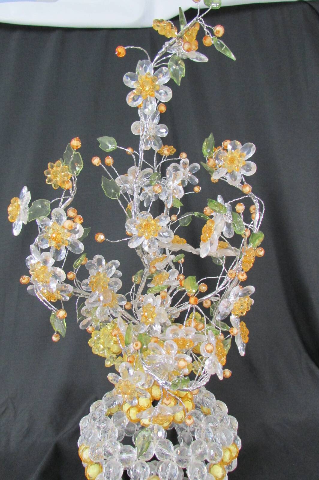 Pearl vase and bouquet, unique piece