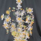Pearl vase and bouquet, unique piece