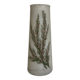 Antique opaline vase with enamelled flowers