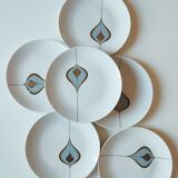Porcelain dessert plates
