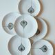 Porcelain dessert plates