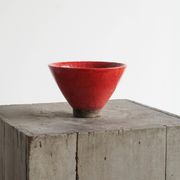 Cracked "Sang de Boeuf" bowl, glazed, early 20th century
