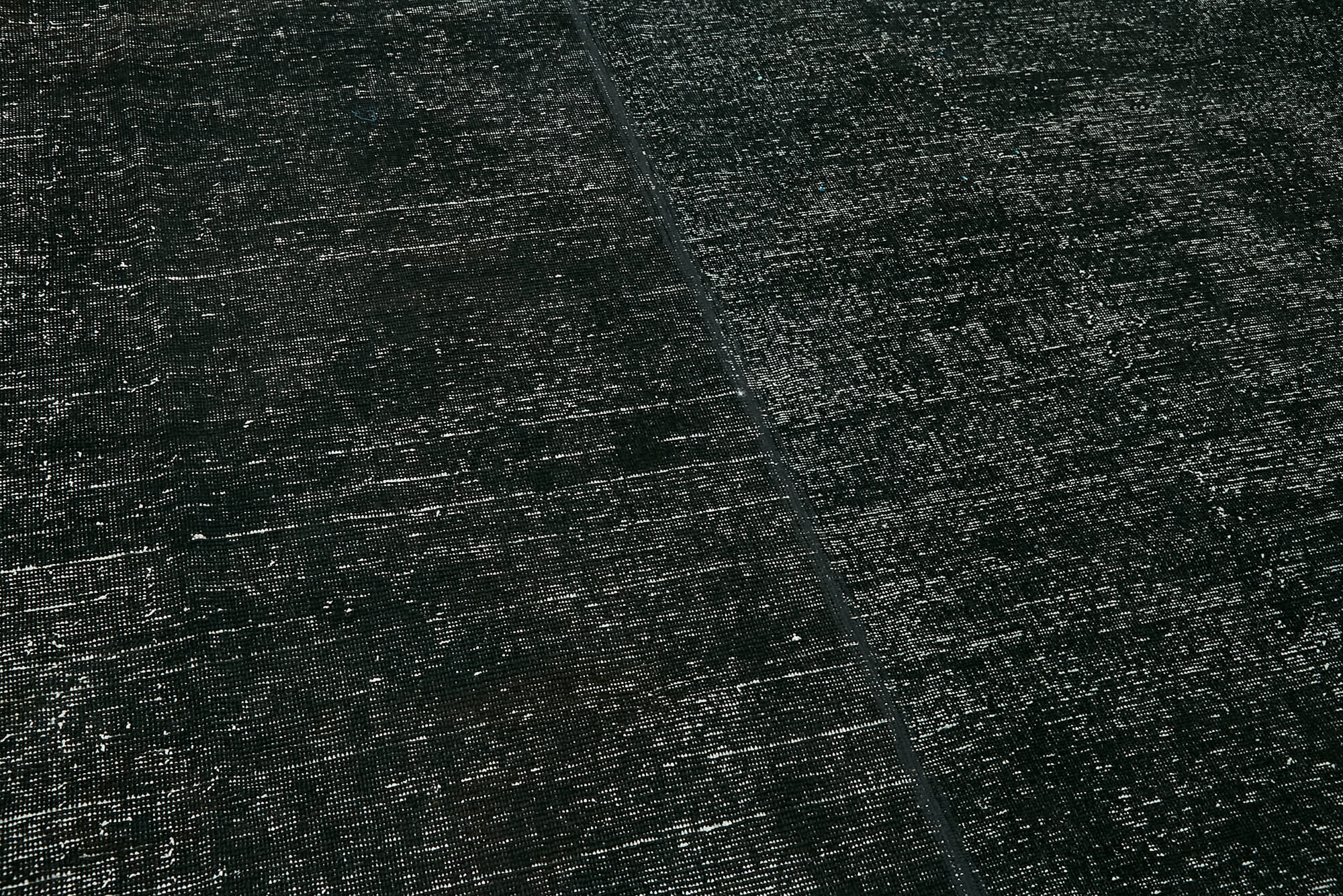 Hand-knotted persian antique 1970s 276 cm x 369 cm black wool carpet