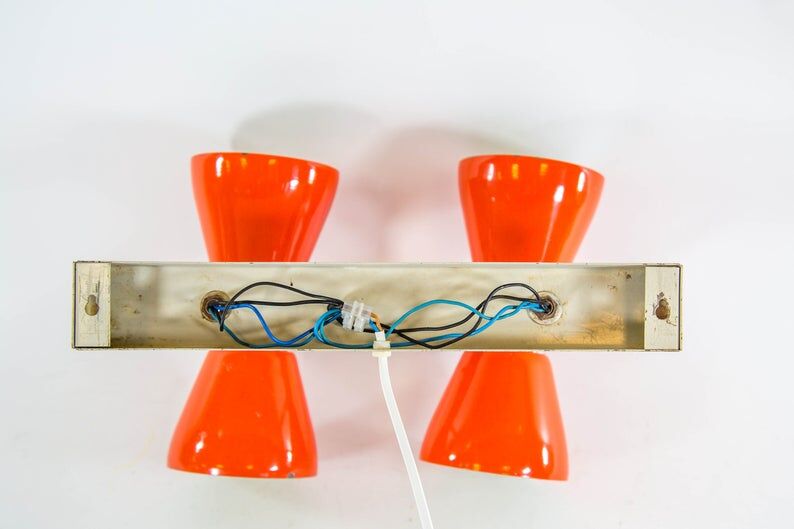 Herda 70s double wall lamp