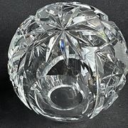 Cendrier boule individuel en cristal taillé - XXème