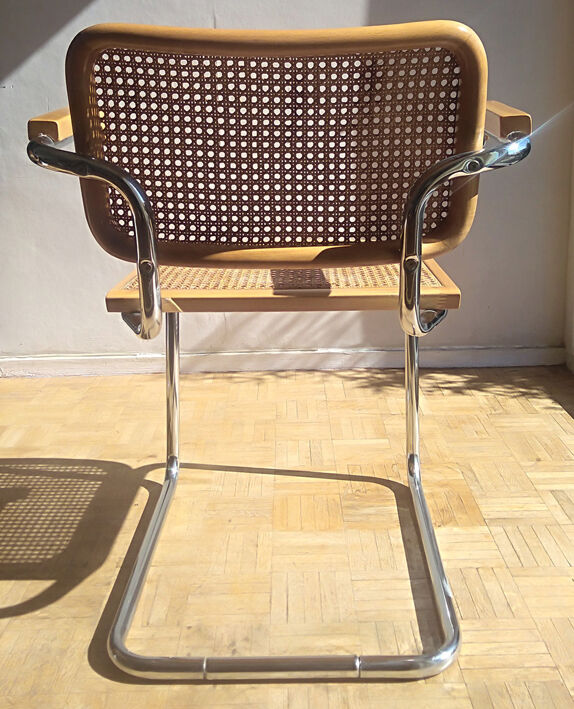 Cesca chair, Marcel Breuer design, Italian edition of the 70s/80s