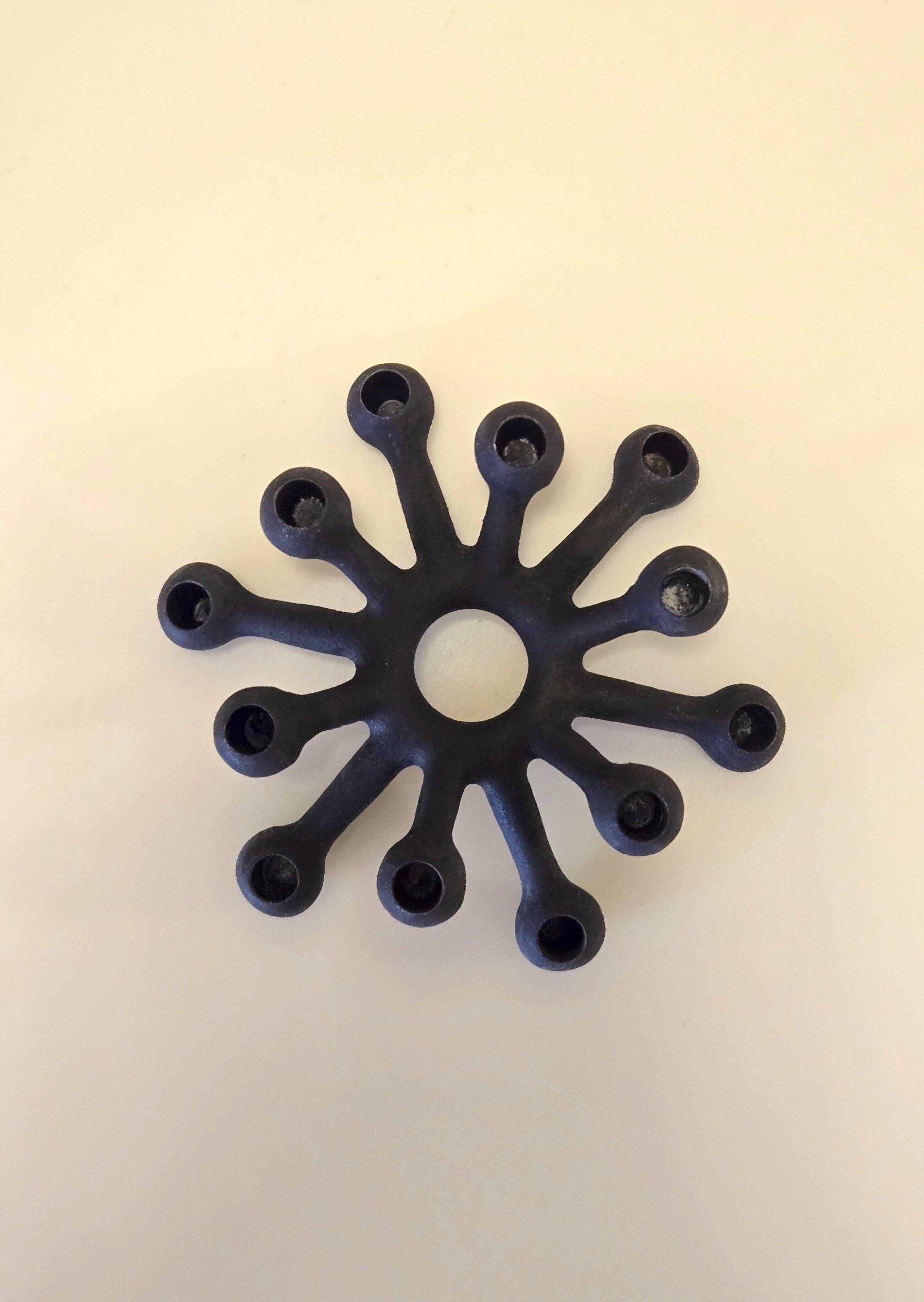 Cast iron candle holder by Jens Quistgaard for Dansk - Scandinavian design 1970s