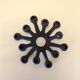 Cast iron candle holder by Jens Quistgaard for Dansk - Scandinavian design 1970s
