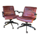 Paire de fauteuil cuir Par Richard Sapper pour Knoll