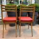 1960s skai compass leg chairs
