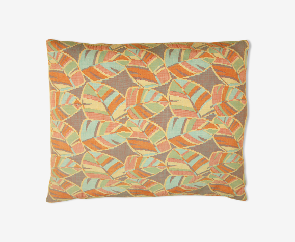 Coussin "feuillage" vintage