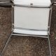 Paire de fauteuils  desing chrome et résine