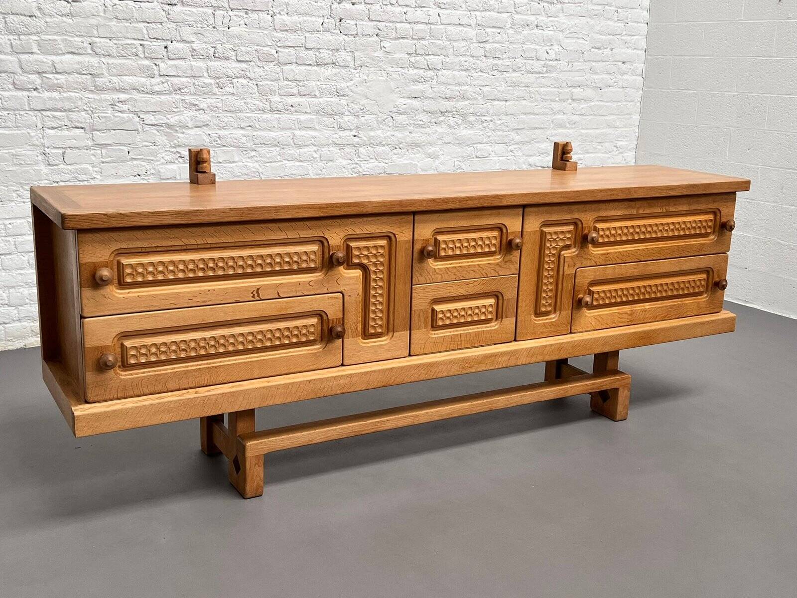 Vintage Oak Sideboard by Guillerme and Chambron for Your Home, 1960s