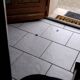 Vintage corner hairdresser from the 70s.