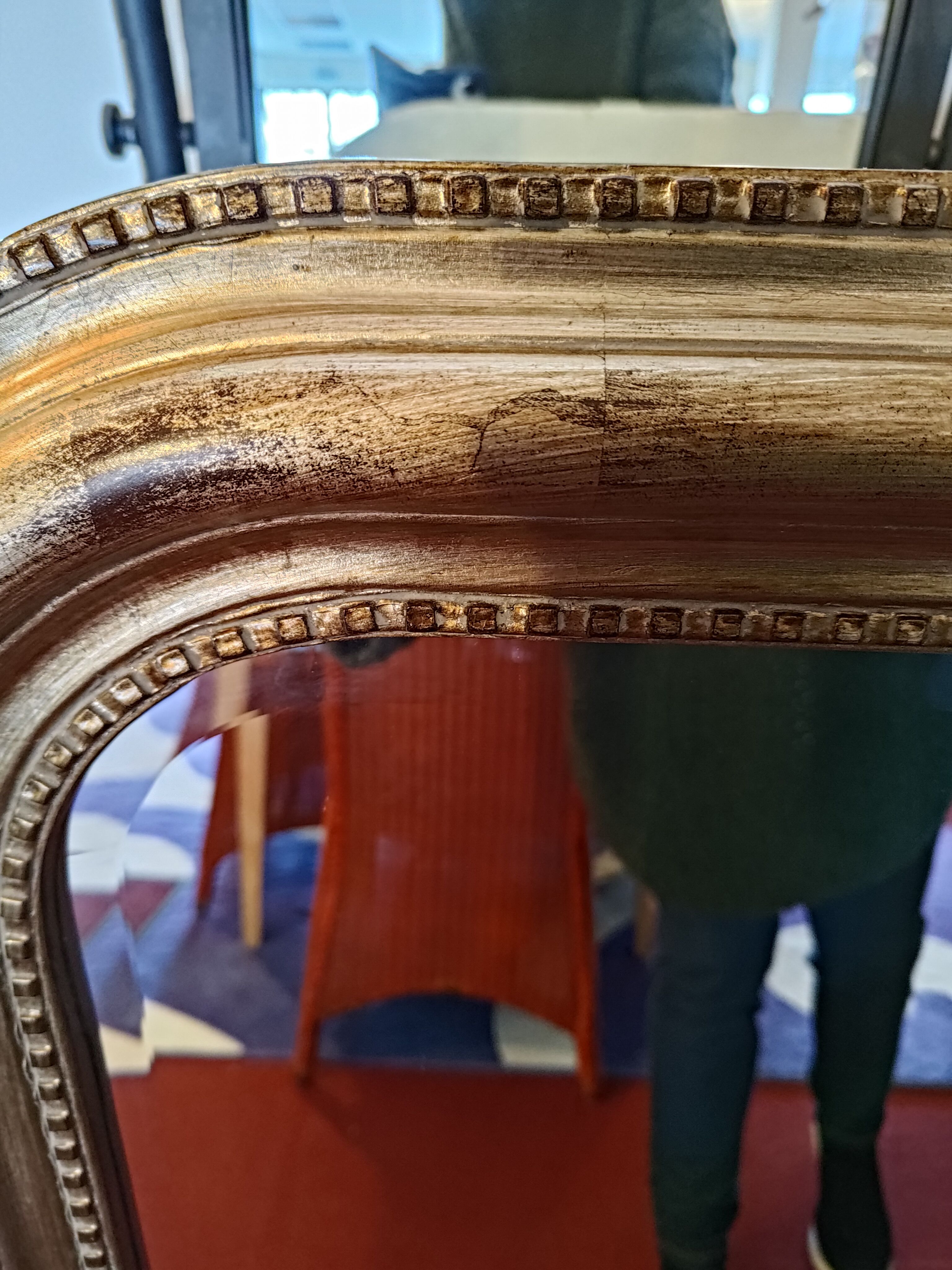 Mirror style Louis Philippe beveled