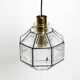 Beautiful rare original 60s  Limburg octagonal glass pendant lamp