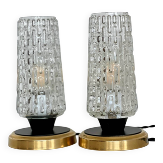 Paire de lampes à poser de style Arlus