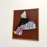 Large Swedish Tableau Signed Lars Norman (1962) – Oil on Panel