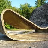 Ensemble de 2 chaises à bascule de jardin Loop Early Edition par Willy Guhl pour Eternit AG, Suisse 1950
