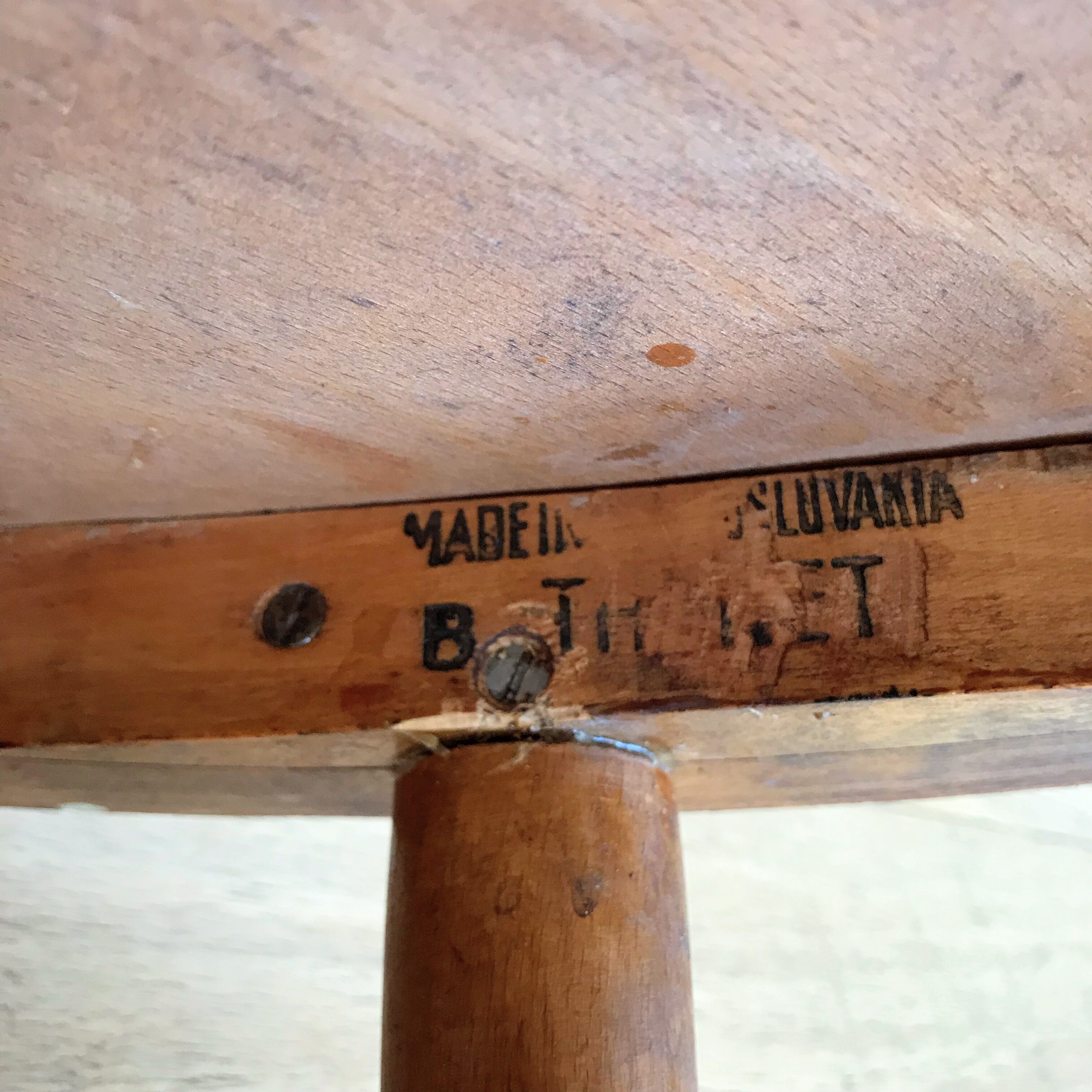 Thonet office chair in 1930s light beech