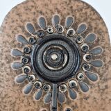 Vintage ceramic wall plaque 1960 MH Bataille