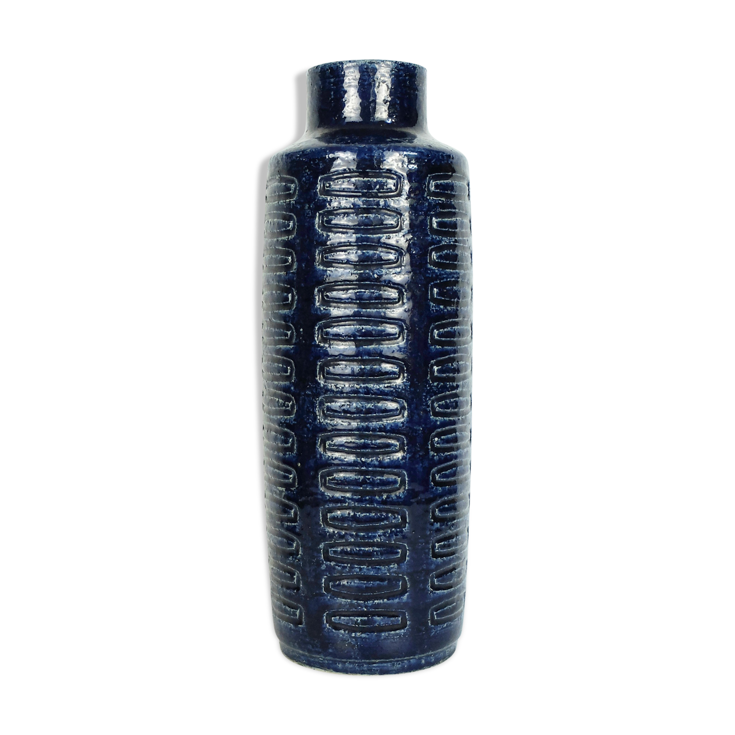 Ceramic vase C15 in cobalt blue Per Linnemann-Schmidt for Palshus, Denmark, 1960s