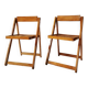 Paire de chaises pliantes