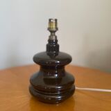 Vintage ceramic lamp and shade, 1970