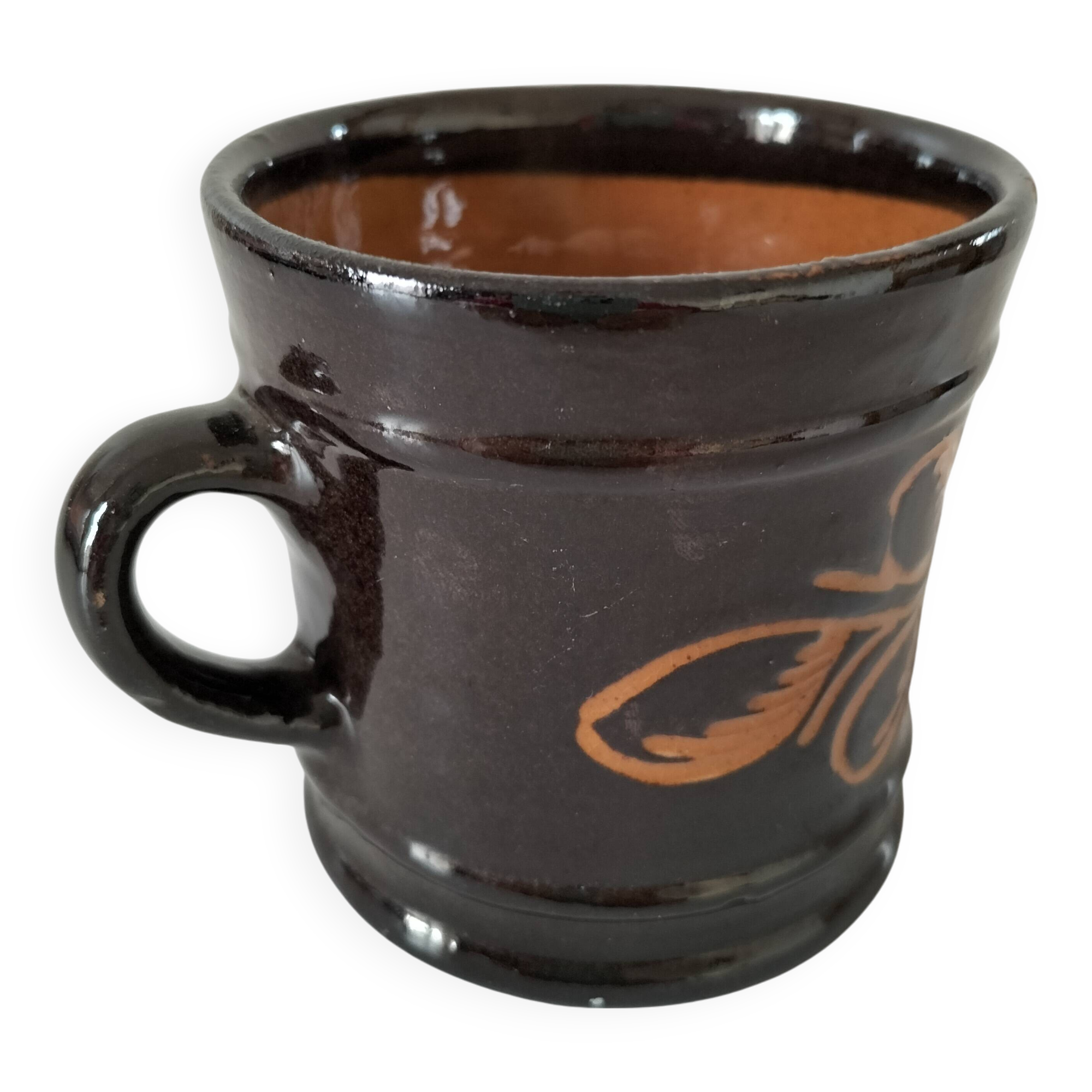 Glazed earth mug