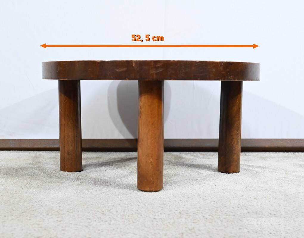 Small Salon Table in Ceramic by Vallauris, signed R.Capron, Collection Les Herbiers - 1960