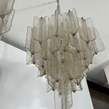 Pair of Murano glass chandeliers by Toni Zuccheri for Venini