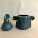 Blue "Orgh" box, Pierre Casenove for La Manufacture Saint Clément, between 1982 and 2001. Collection