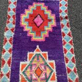 Boucherouite carpet 80 x 250 cm