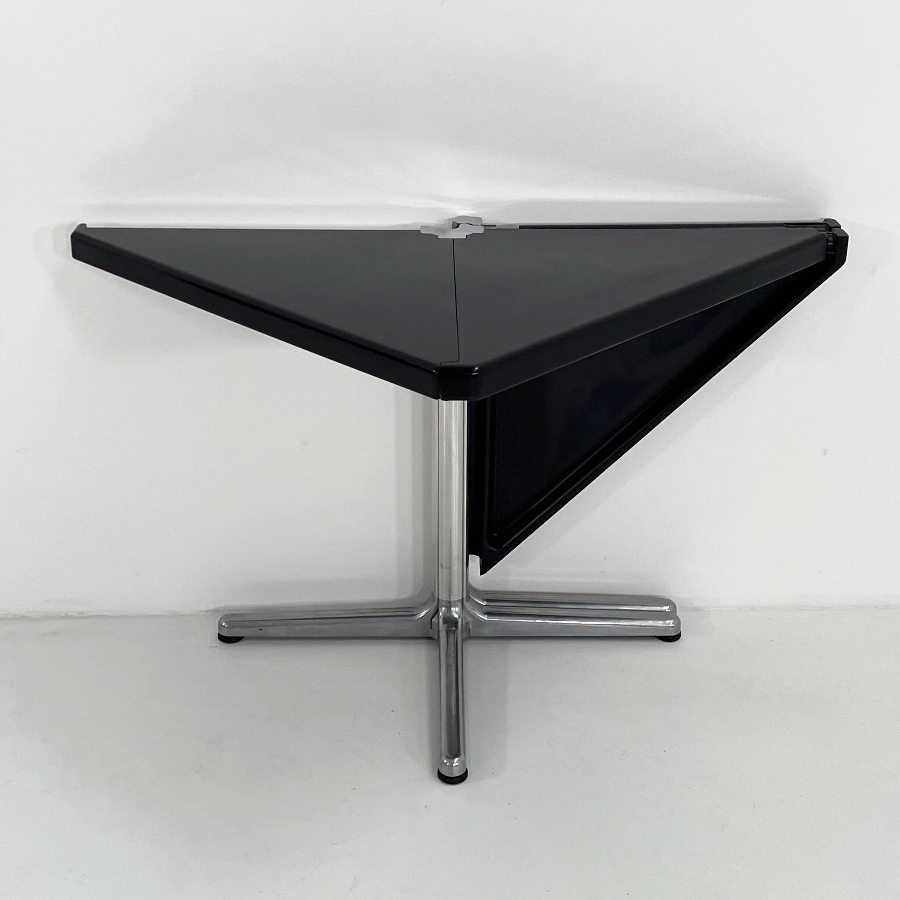 Black Folding Table by Giancarlo Piretti for Anonima Castelli, 1970