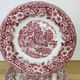 6 hollow plates English décor Ceramica Quadrifoglio Italy roses