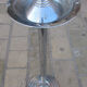 Standing ashtray, vintage, metal