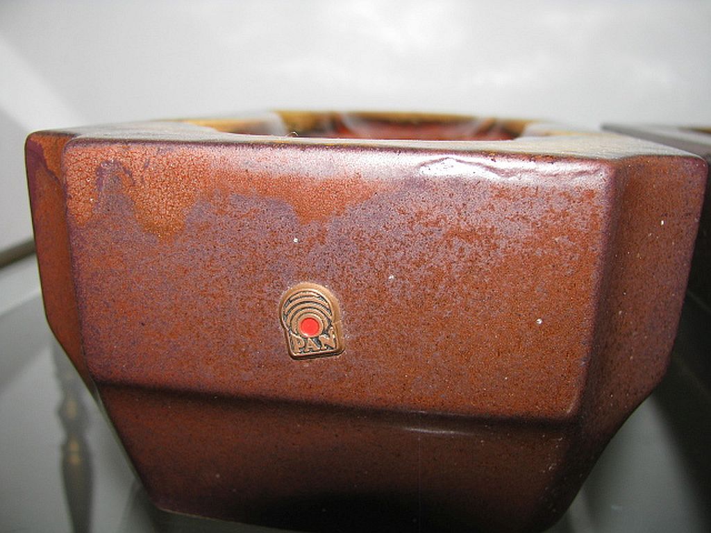 Set of 2 German Orange Lava Ceramic Wall Lamps from the 1960s / 70s Pan Keramik