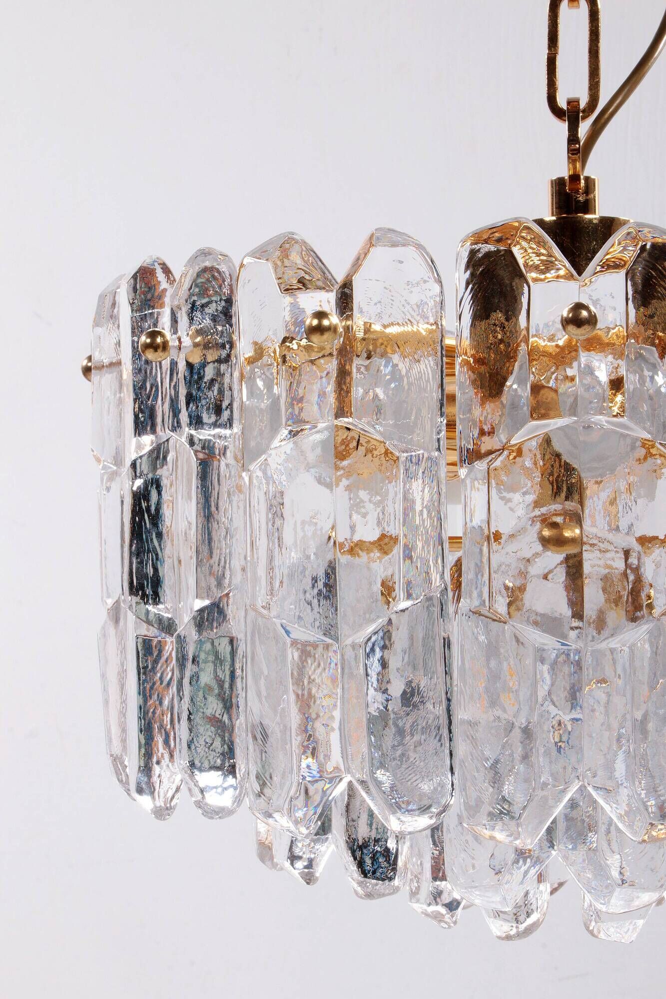 Regency style hanging lamp made of Murano glass by Kalmar, 1960 Austria
